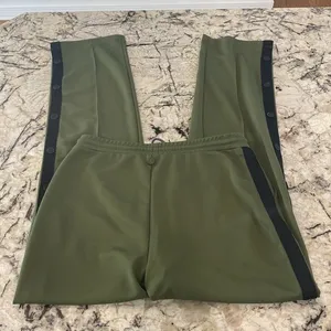 Hunter Pants In olive green and black with buttons- women’s size‎ small thumbnail 4