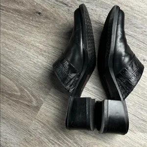 BareTraps Black Leather “Coupe” Slip-On Shoes Size 7.5 Medium thumbnail 8
