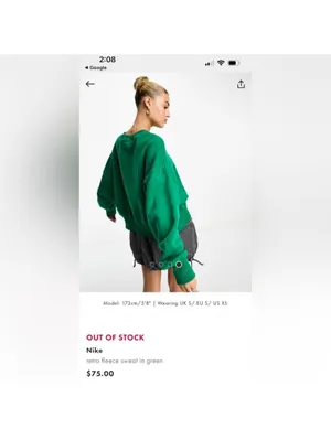 Nike Oversized Retro Crewneck Sweatshirt thumbnail 5