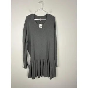 Free People Time On My Side Mini Dress Sz L thumbnail 2