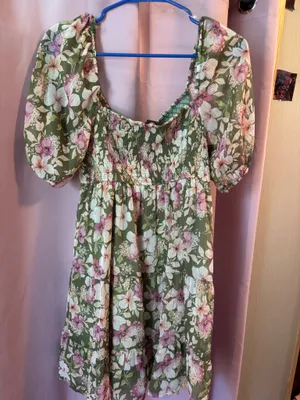 City Triangles Floral Puff Sleeve Dress thumbnail 3