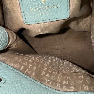 KATE SPADE Grey Street Tiny Cooper Turquoise Leather Crossbody Bucket‎ Bag thumbnail 13