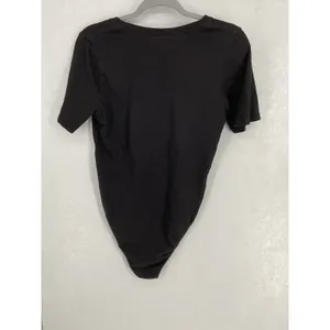Citizens of Humanity Womens Bodysuit Black V-Neck Supima Cotton XS thumbnail 3