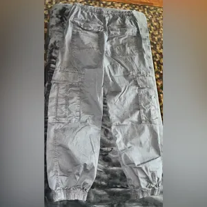 Garage Tanner Tie Up Cargo Pant in Grey Forged Iron Size Small thumbnail 12