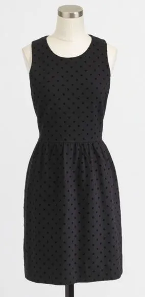 J.‎ Crew Velvet Polkadot Sleeveless Babydoll Dress thumbnail 1
