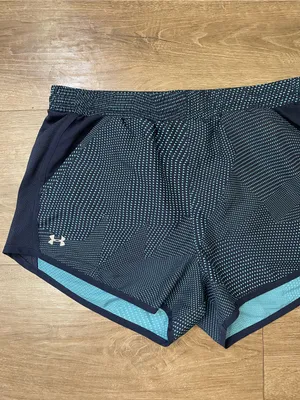 Under Armour Running Shorts Women’s Size M Navy Blue Pockets Brief Lined thumbnail 7