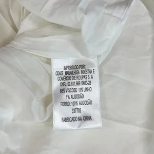 NWOT Farm Rio Stretch Linen Blend Cami Maxi Dress Size XS Classic Off White thumbnail 11