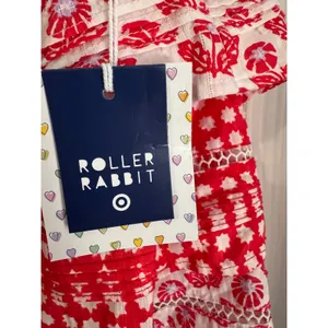 Roller Rabbit Skirt Red & White‎ Tiered Mini Skirt Size Small NWT thumbnail 4