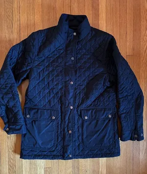 Land's End Women's Quilted Jacket Black, Size Small Size 6-8, Full Zip thumbnail 1