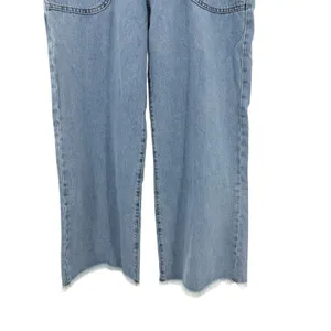 Lola Reese Jeans High Rise Wide Leg Crop Jeans‎ Light Wash Belted Womens Size 30 thumbnail 10