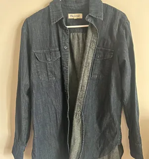 Madewell small denim‎ button down thumbnail 1