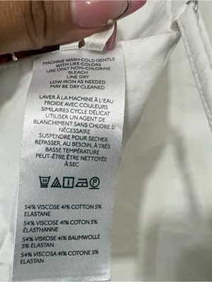 Anthropologie White Open Back Cami Tank Top Size Medium Minimalist Summer Top thumbnail 8