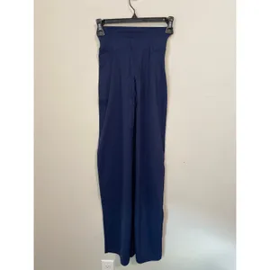 Alphalete Aura Wide Leg Pants Mid Rise, Navy Size XS thumbnail 2