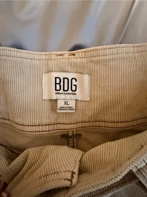 BDG Mini Corduroy Skirt in Beige thumbnail 2