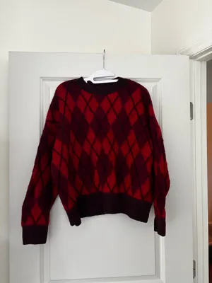 ZARA Argyle Sweater thumbnail 3