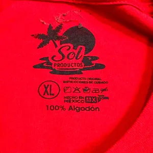 Sol‎ Productos Puerto Vallarta Mexico Turtle Embroidered Tourist Red T-Shirt XL thumbnail 4