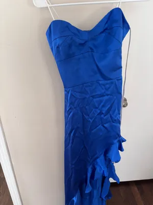 BRAND NEW Amanda Uprichard Cobalt Blue Maxi Dress thumbnail 3