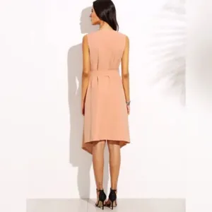 ✨3xHP✨Pink V Neck Tie Waist Sleeveless Outerwear✨ thumbnail 3