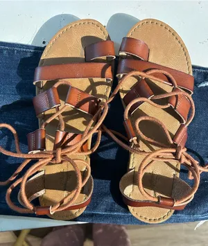 Sam Edelman Brown Leather Lace-Up Gladiator Sandals thumbnail 1