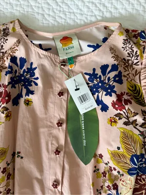 NWT Farm Rio Romantic Lightness Romper – Pink Floral thumbnail 4
