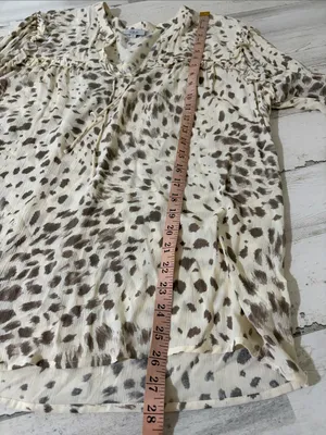 Rails Lydia Puma Animal Print Blouse Size XL thumbnail 11