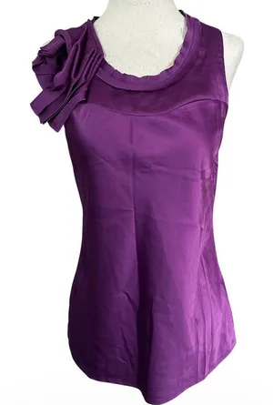 The Limited Purple Sleeveless Top Womens Size XS Satin Blouse Tank Top | 63-30 thumbnail 1