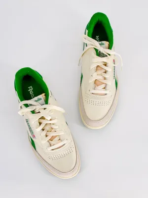 Reebok Club C Revenge Vintage Sneakers in Chalk and Glen Green Women's 8.5 thumbnail 4