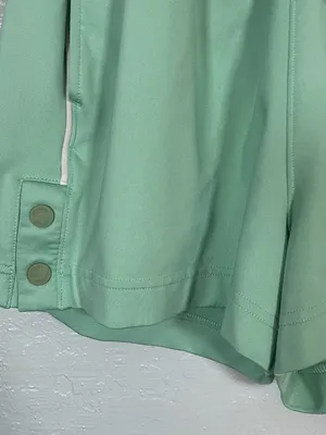 Gymshark Women XS Green Recess Shorts Snaps Pocket Drawstring Athleisure Workout thumbnail 2