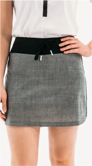 Foray Golf Core Tulip Skort Drawstring Waistband Gray Black Size‎ Small thumbnail 1