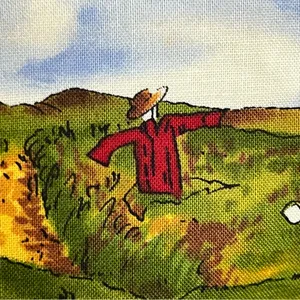 Country farm novelty handbag barn cows farmer sheep bunny rabbit scarecrow purse thumbnail 5