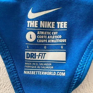 Nike Dri-Fit Blue Racerback Tank Top | Athletic Workout Training Shirt Size L thumbnail 3