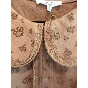 Easel Oversized Floral Print Button Down Shirt Size S thumbnail 4