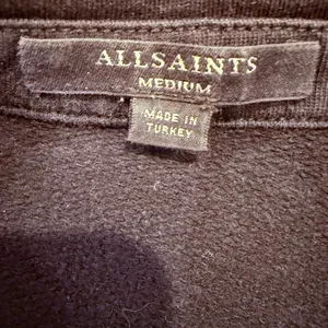 Allsaints Harper Biker Sweatshirt Jacket Black & Silver Women's M Cotton Moto thumbnail 7