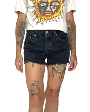 Levi’s 501 Original Fit High Rise Denim Shorts • Sz 29 thumbnail 1