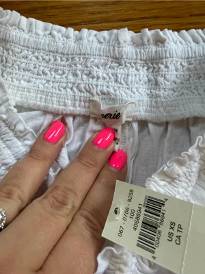 Aerie pull on white shorts size XS thumbnail 4