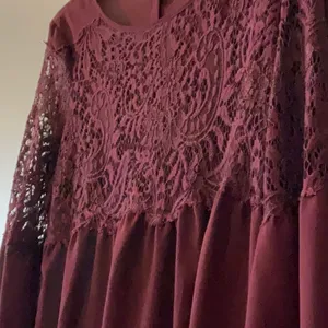 New York & Company Burgundy Lace Women's Top thumbnail 4