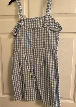 Blue And White Plaid Dress thumbnail 2