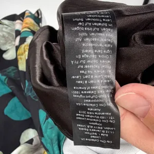 City Chic Maxi Floral Glow FF Dress Black XXL 24 Faux Wrap V-Neck Plus Size thumbnail 8