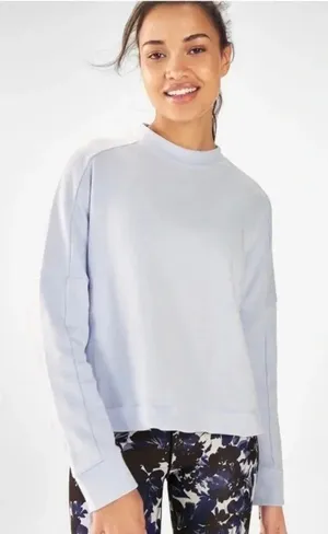 NWT Fabletics Selena Terry High Low Pullover Sweatshirt Size Medium thumbnail 1