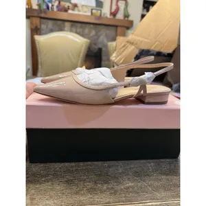 Kate Spade New York Mae bow‎ slingback flats in pale vellum patent Size 5 thumbnail 3