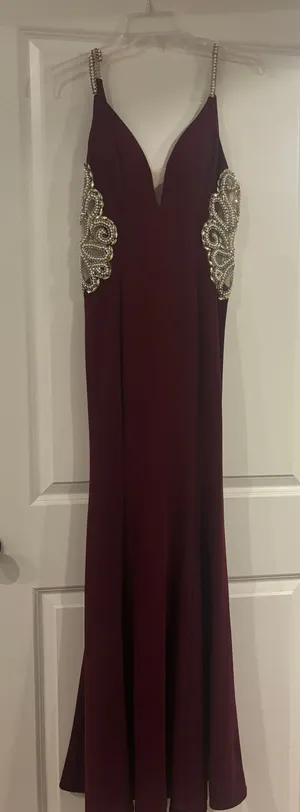 Maroon Dress Red thumbnail 1