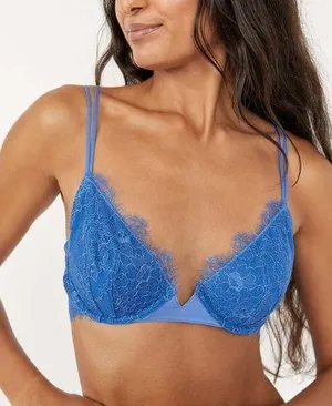 Free People Allure Underwire Bra in Moroccan Blue Size 34B NWT thumbnail 1