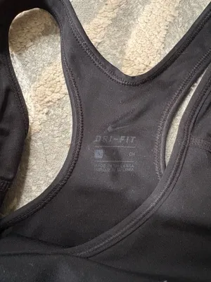Nike dri fit women’s black sports bra s thumbnail 2
