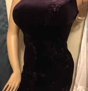 Velvety Sequined Formal MIDI Dress Multi Size 2 thumbnail 2