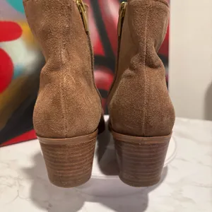 Franco Sarto Brown Suede Pointed Toe Ankle Booties Size 8.5 thumbnail 3