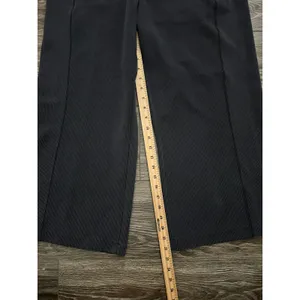 Lululemon Ribbed Softstreme Mid-Rise Wide-Leg Cropped Pant 25" Graphite Grey 14 thumbnail 2