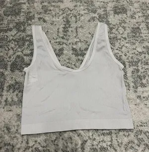 Target White  Ribbed Tank thumbnail 2