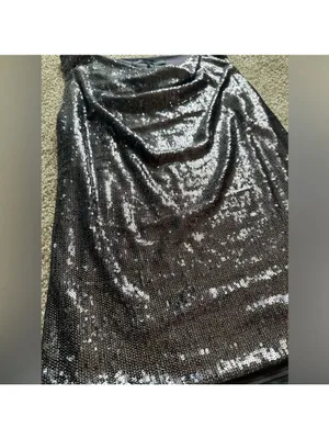 White House Black Market Sequin Cowl Neck Top Medium thumbnail 4