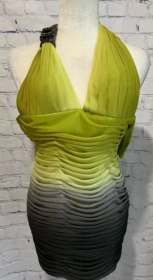 Jovani New York designer cocktail ombré dress size 2 thumbnail 1