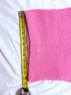 Pink Cable Knit Mock Neck Sweater & Fold-over Leggings thumbnail 6